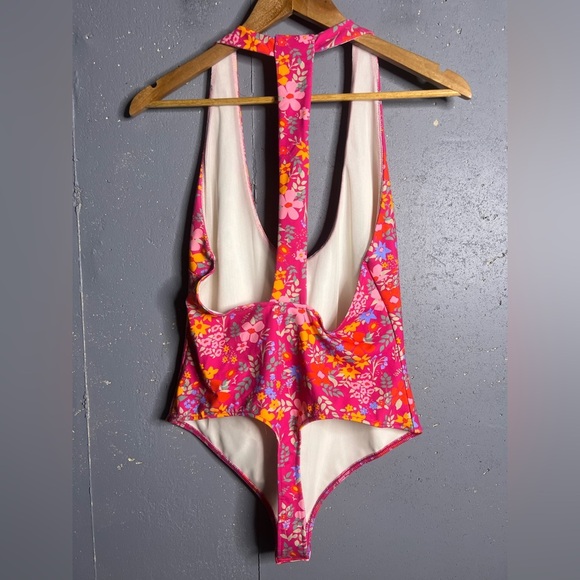 Free People Floral Bodysuit in size Large.  NWT - Picture 3 of 12